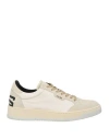 Paciotti 4us Man Sneakers Cream Size 8 Leather In White