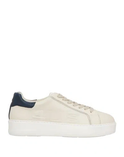 Paciotti 4us Man Sneakers Off White Size 9 Calfskin