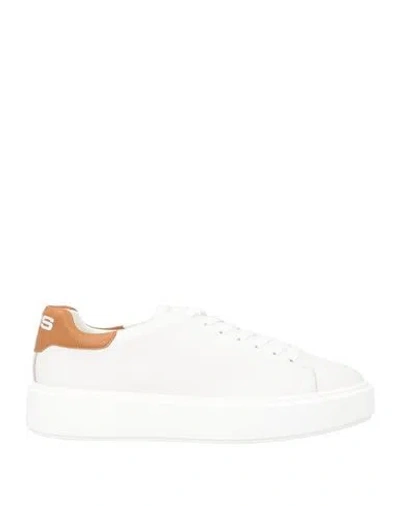 Paciotti 4us Man Sneakers White Size 8 Calfskin
