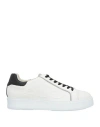 Paciotti 4us Man Sneakers White Size 8 Calfskin In White