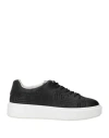 Paciotti 4us Woman Sneakers Black Size 7 Leather In Black