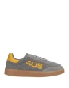 Paciotti 4us Woman Sneakers Grey Size 8 Leather, Synthetisches Material In Gray