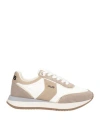 Paciotti 4us Woman Sneakers Light Brown Size 8 Leather, Textile Fibers, Synthetisches Material In Neutral