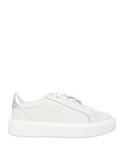 Paciotti 4us Woman Sneakers White Size 8 Calfskin