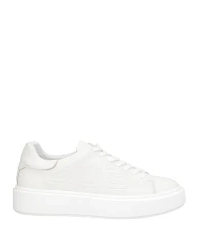 Paciotti 4us Woman Sneakers White Size 8 Leather