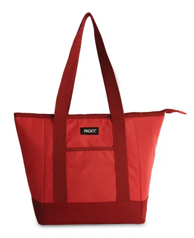 Packit Pack It Freezable 12.5" Can Tote Cooler In Poppy