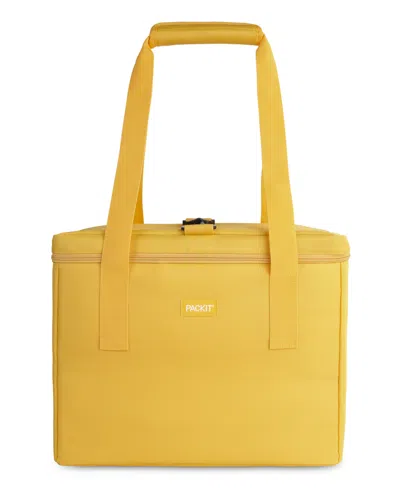 Packit Pack It Freezable 12.5" Market Tote In Lemonade