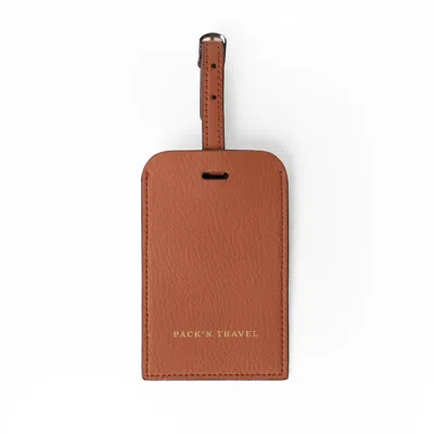 Pack'n Travel Brown Luggage Tag Terracotta