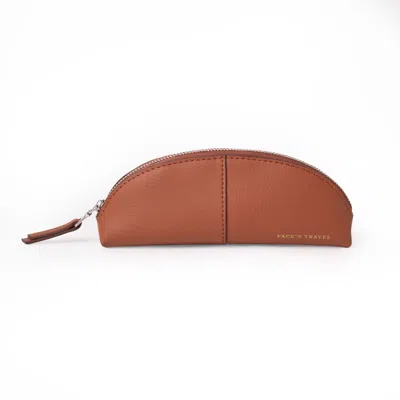 Pack'n Travel Brown Mini Make-up Bag Terracotta