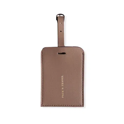 Pack'n Travel Neutrals Luggage Tag Beige In Sand