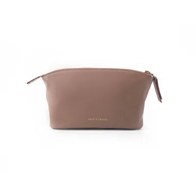 Pack'n Travel Neutrals Medium Make-up Bag Beige In Sand