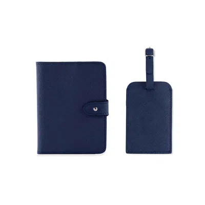 Pack'n Travel Passport Holder & Luggage Tag Dark Blue
