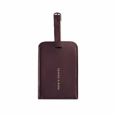 Pack'n Travel Purple Luggage Tag Deep Plum