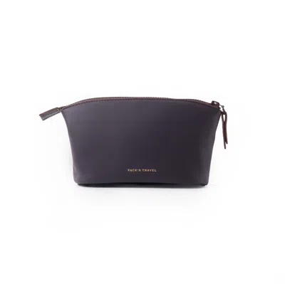 Pack'n Travel Purple Medium Make-up Bag Deep Plum