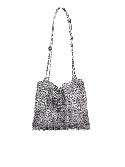 Paco Rabanne 1969 Iconic Silver Bag In Grey