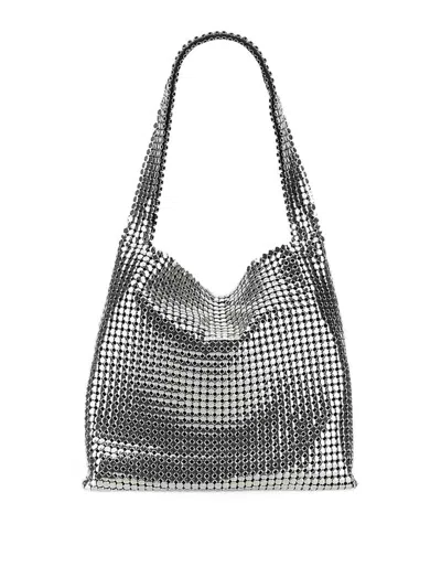 Paco Rabanne Pixel Hobo Shoulder Bag In Neutral