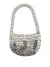 Rabanne 1969 Moon Bag In Silver