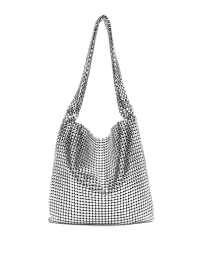 Rabanne Cabas Ville Bag In Silver