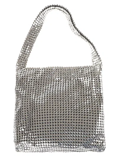 Paco Rabanne Chainmail Tote In Silver