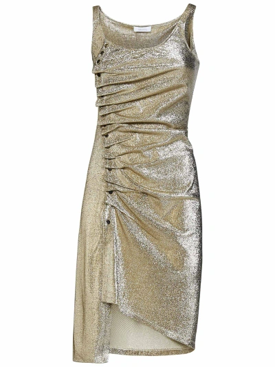 Paco Rabanne Dress In Gold