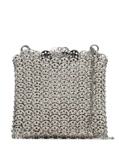 PACO RABANNE ICONIC 1969 SHOULDER BAG IN SILVER