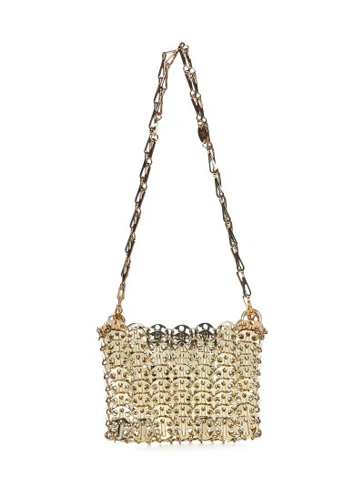 Paco Rabanne Iconic Bag 1969 Nano Shoulder Bag In Gold