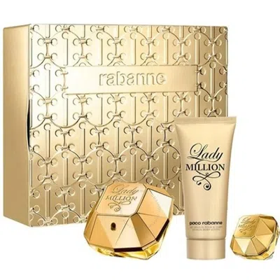 Paco Rabanne Ladies Lady Million Gift Set Fragrances 3349668624621 In White