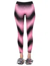 Rabanne X Fondation Vasarely Pinch Echo Bodyline Leggings In Pink