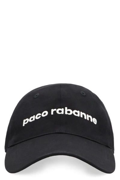 Paco Rabanne Logo Baseball Cap In Black