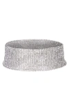 RABANNE LUXURIOUS COLLAR ADORNED WITH SILVER CRYSTALS