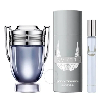 Paco Rabanne Men's Invictus Gift Set Fragrances 3349668623204 In N/a