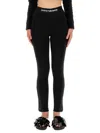 Rabanne Pants With Logo In Black