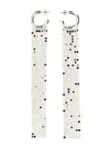 Rabanne Cascading Silver Earrings With Butterfly Clasp In Silver