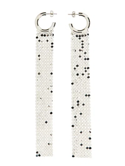 Paco Rabanne Pixel Earrings In Silver