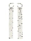 Rabanne Cascading Silver Earrings With Butterfly Clasp In Silver