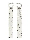Rabanne Cascading Silver Earrings With Butterfly Clasp In Silver