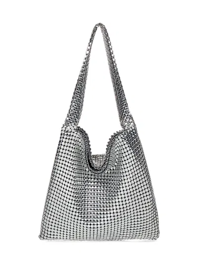 Rabanne Pixel Shoulder Bag In Silver