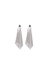 RABANNE PYRAMID-SHAPED EARRINGS WITH SPARKLING CRYSTALS