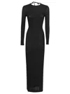 Rabanne Luxe Black Maxi Dress In Black