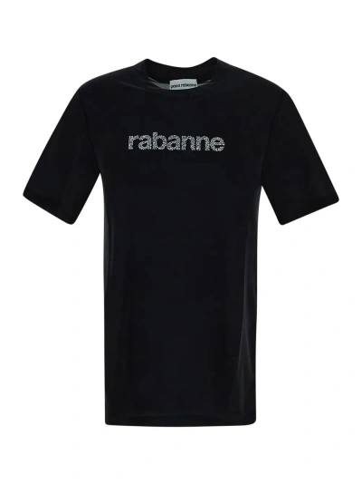 Paco Rabanne Logo Top In Black