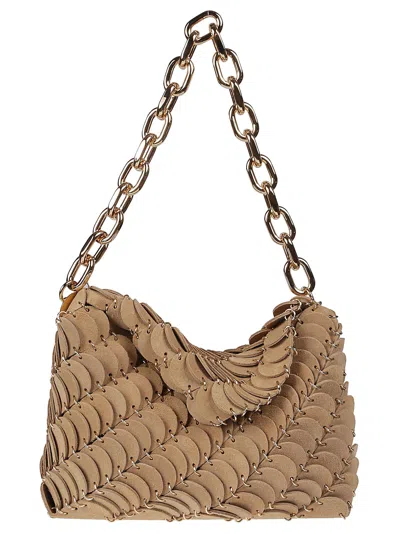 Rabanne Shoulder Bag In Beige