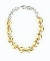 RABANNE TWO-TONED CHAIN-LINKED NECKLACE