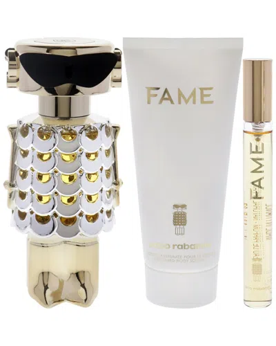 Rabanne Paco  Women's Fame 3pc Gift Set In White