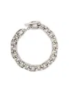 Rabanne Silver-colored Necklace With Brass Chain-link In Silver