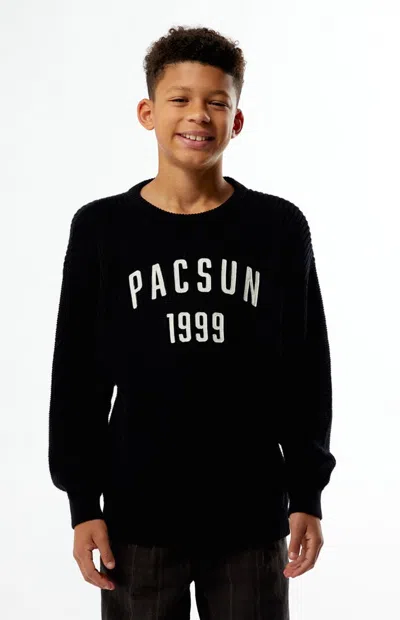 Pacsun Kids' 1999 Applique Sweater In Black
