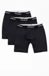 Pacsun 3 Pack Black Solid Boxer Briefs In Black