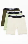 Pacsun 3 Pack Neutral Boxer Briefs In Multi