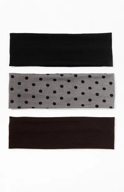 Pacsun 3 Pack Soft Headbands In Multi