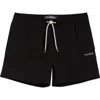 Pacsun 4.5-inch Seersucker Swim Trunks In Black
