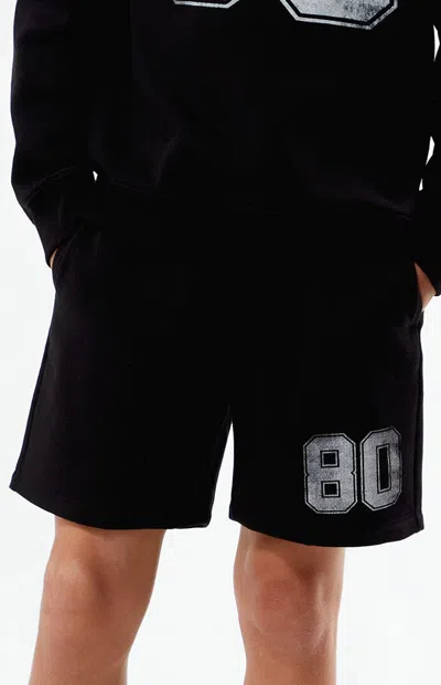 Pacsun 80 Black Sweat Shorts In Multi